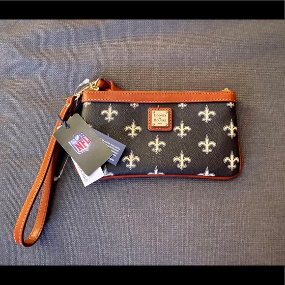 dooney and bourke saints wristlet
